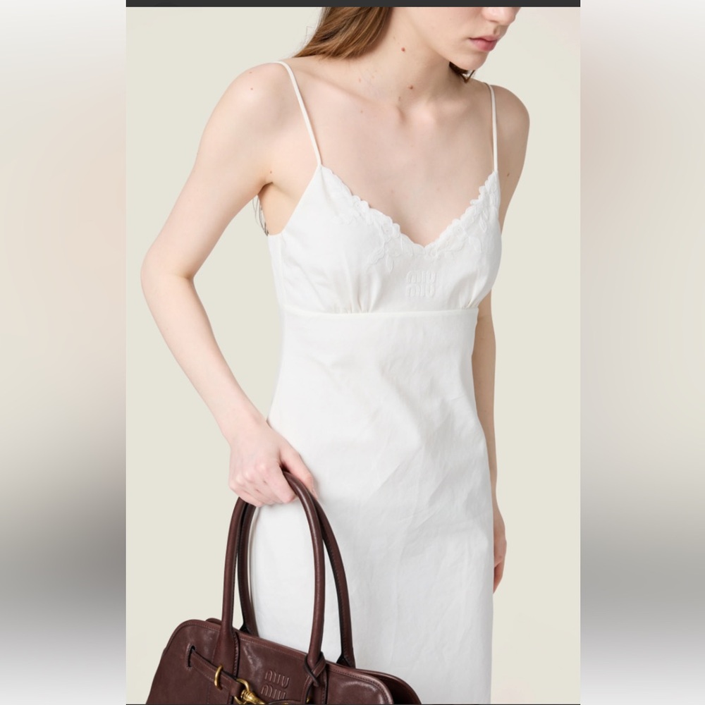 Slip Dress Vintage Taffeta Ariel Barbizon Embroidered Ivory Lace